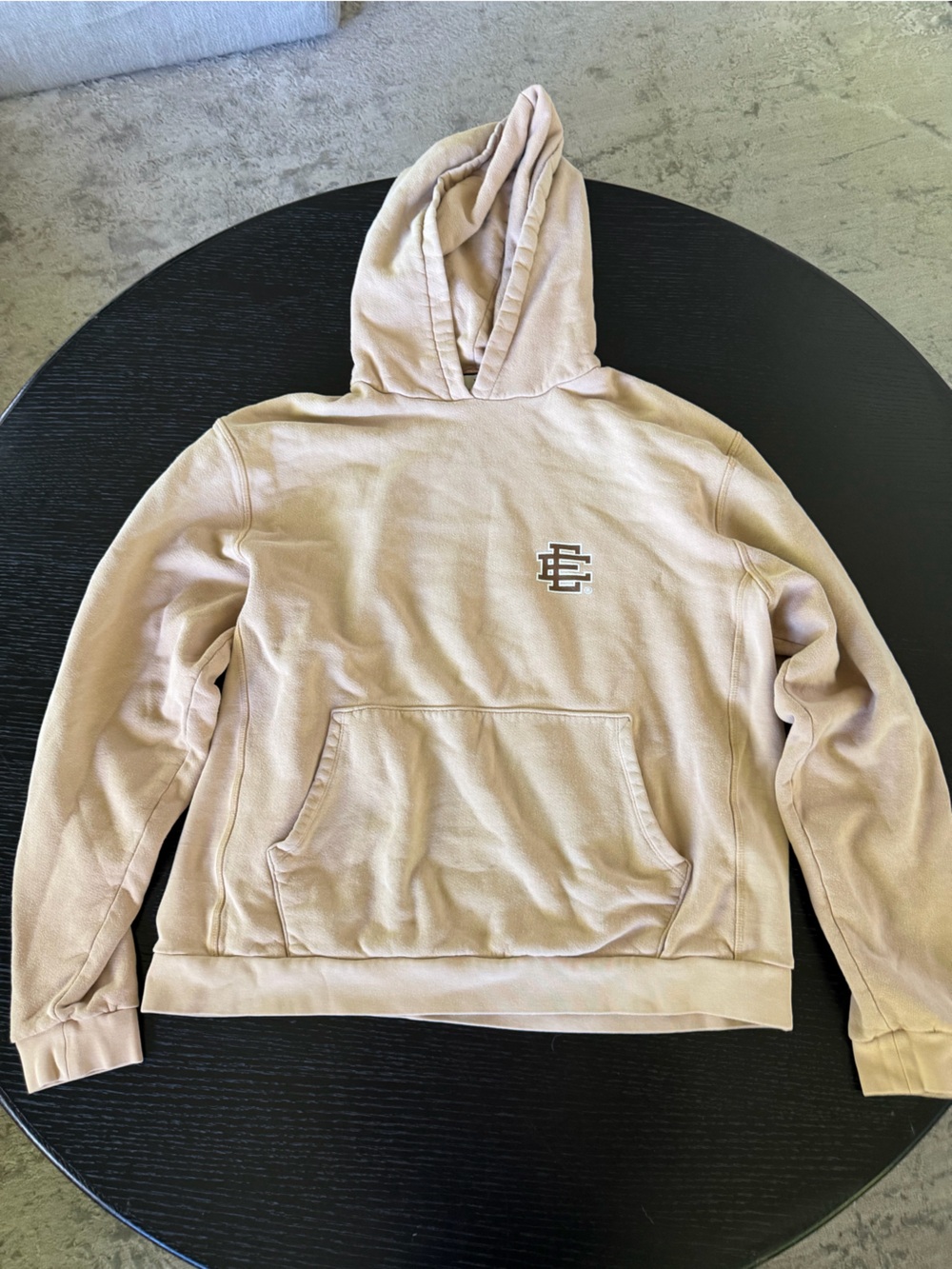 Eric Emanuel Beige/Pink Pullover Hoodie